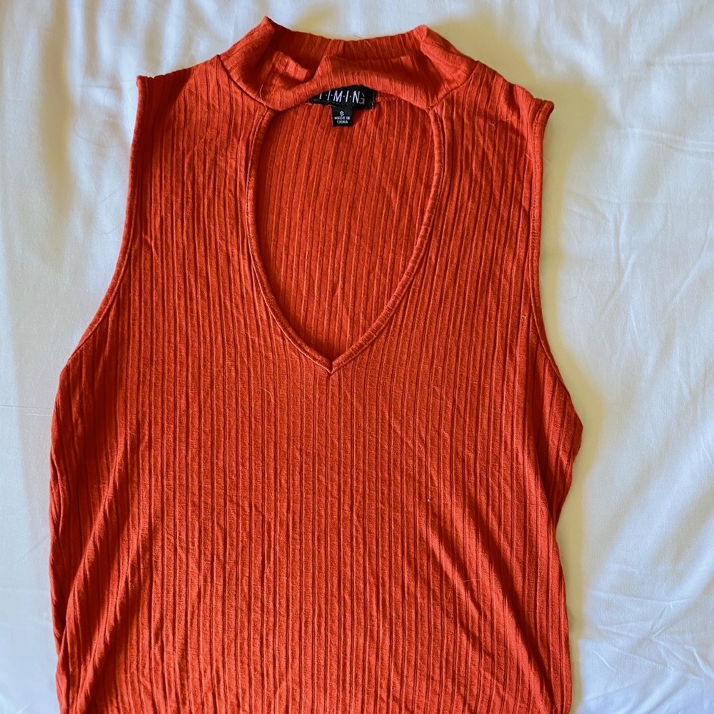 Burnt orange tank top